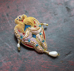 broche paon
