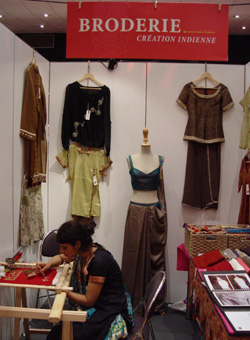 demonstration de broderie