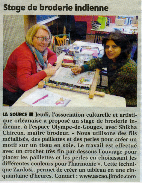 Stage Broderie Orleans